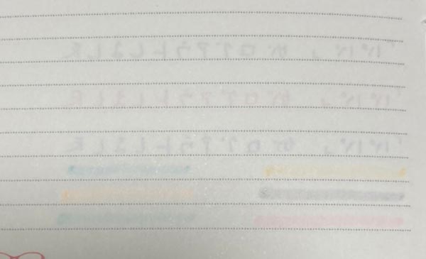 手帳　スケジュール帳の裏抜けを調べる　マイルドライナーとスタイルフィット